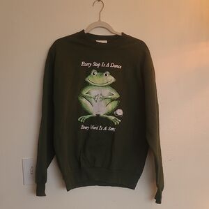 Online ceramics Every Word Is A Song Green Sweatshirt